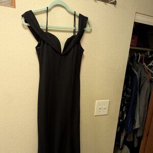 Long black gown